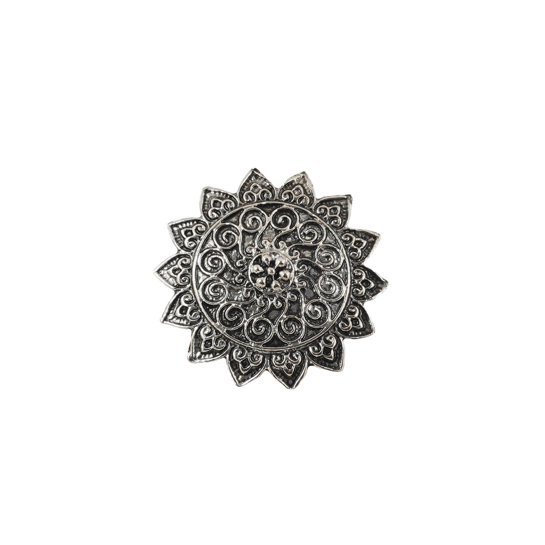 Teejh Anaia Silver Oxidised Ring