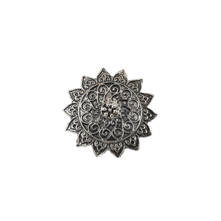 Teejh Anaia Silver Oxidised Ring