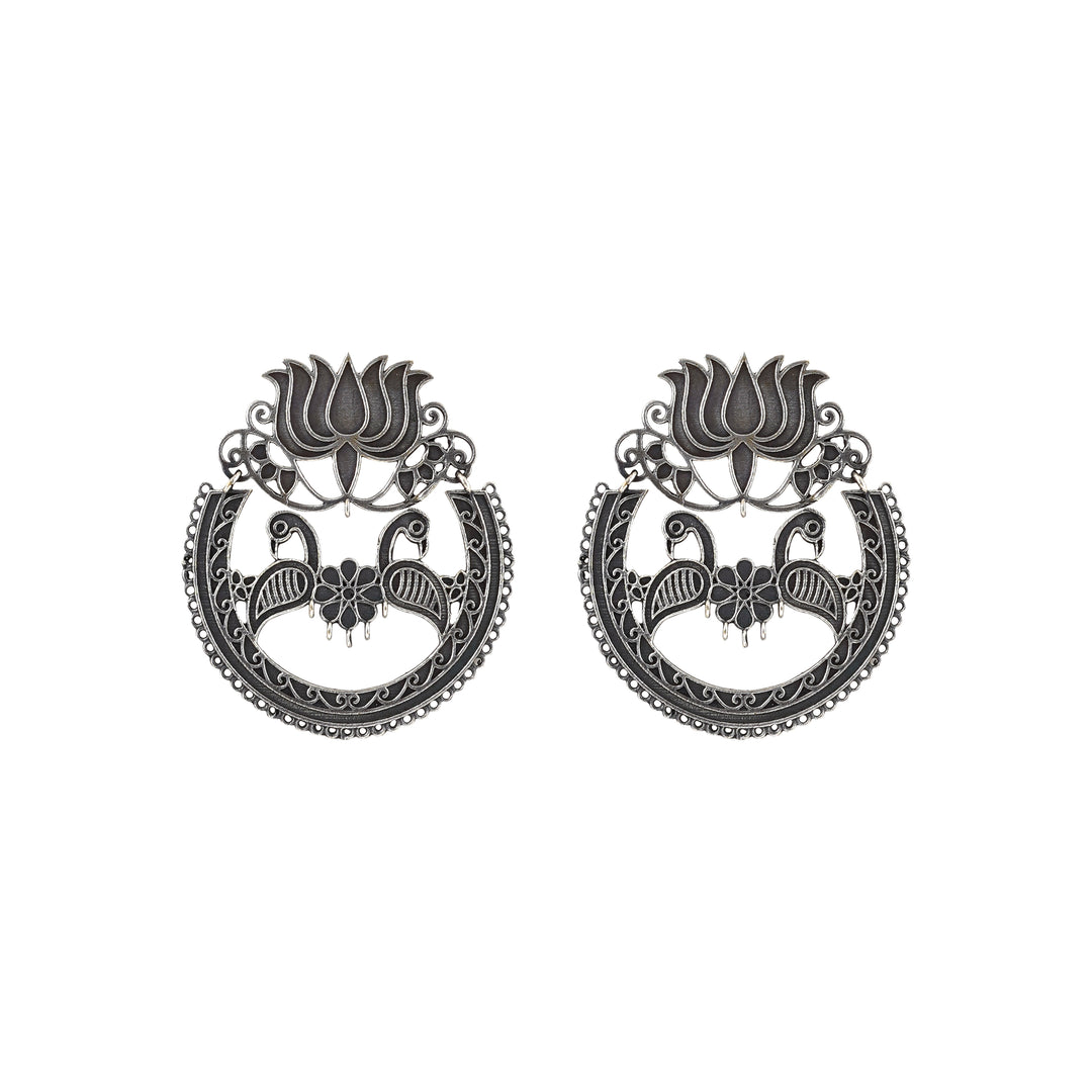 Teejh Rasha Silver Oxidised Earring