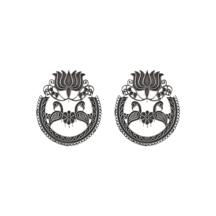 Teejh Rasha Silver Oxidised Earring