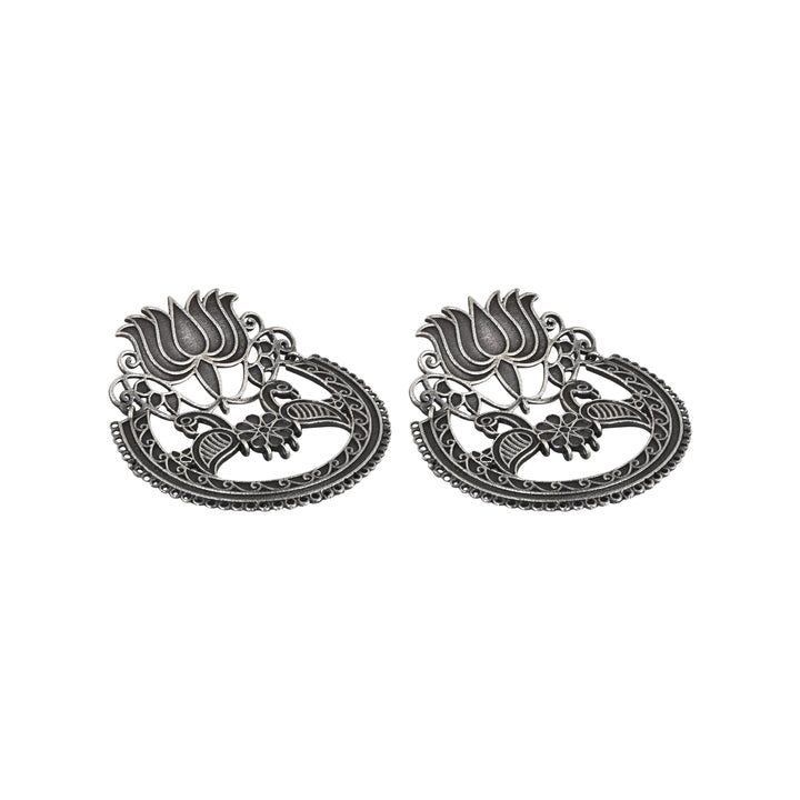 Teejh Rasha Silver Oxidised Earring