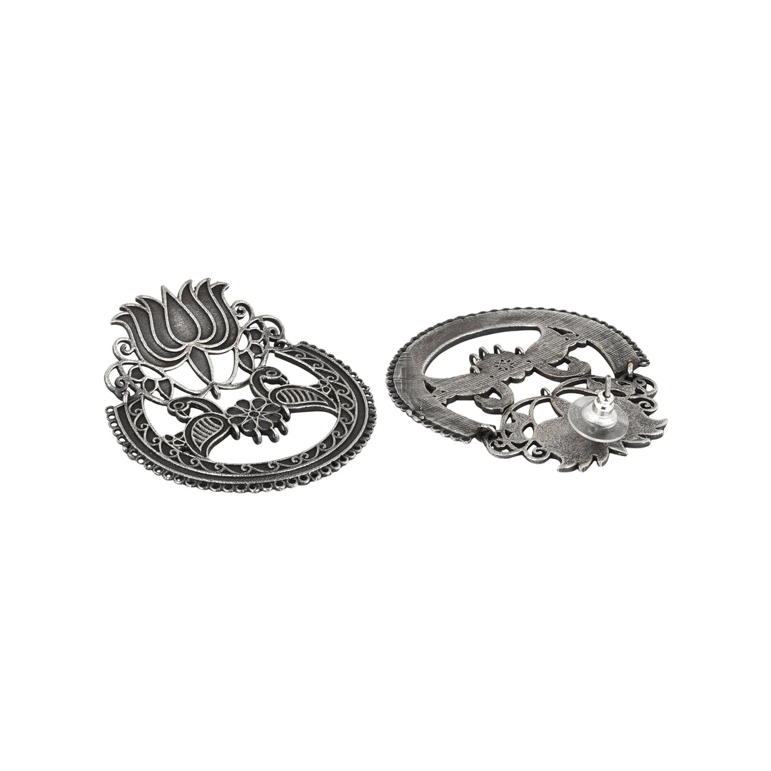 Teejh Rasha Silver Oxidised Earring