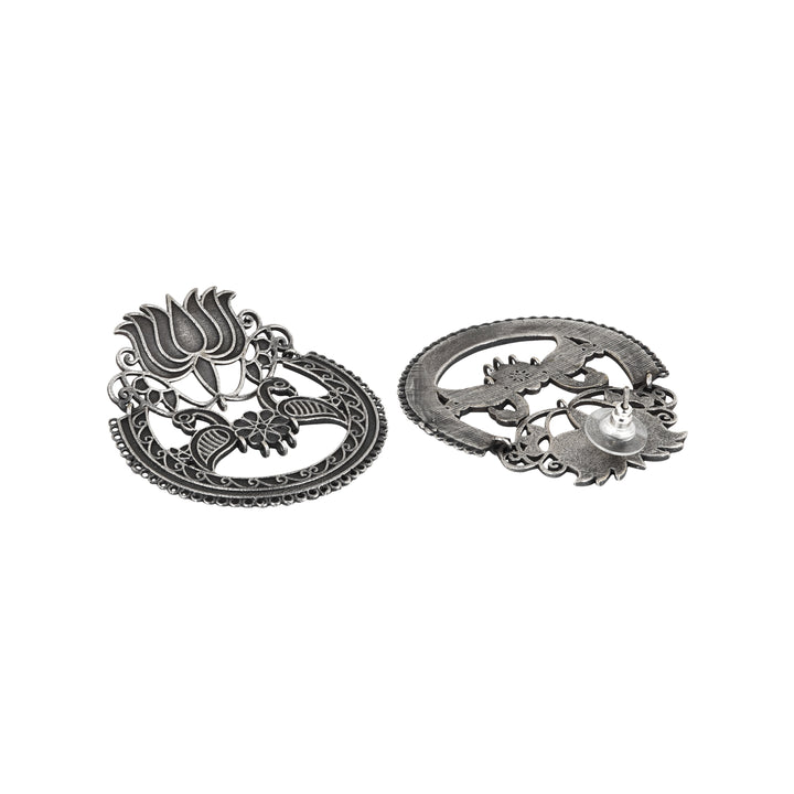 Teejh Rasha Silver Oxidised Earring