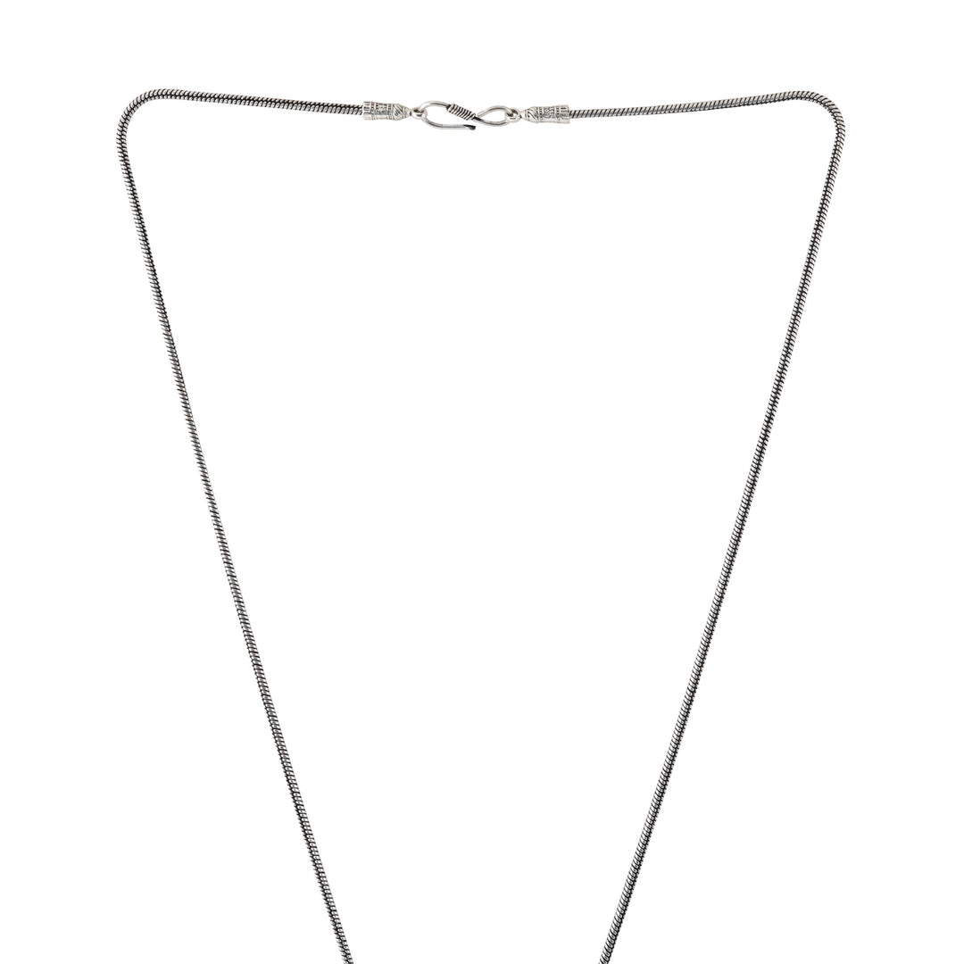 Teejh Aadri Silver Oxidised Necklace