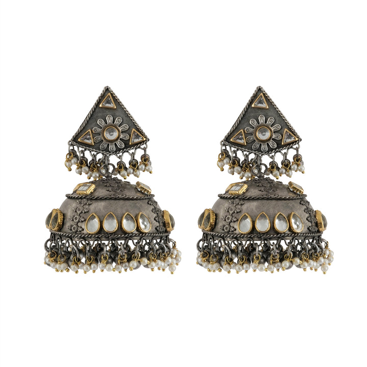 Teejh Edhitha Silver Oxidised Earring