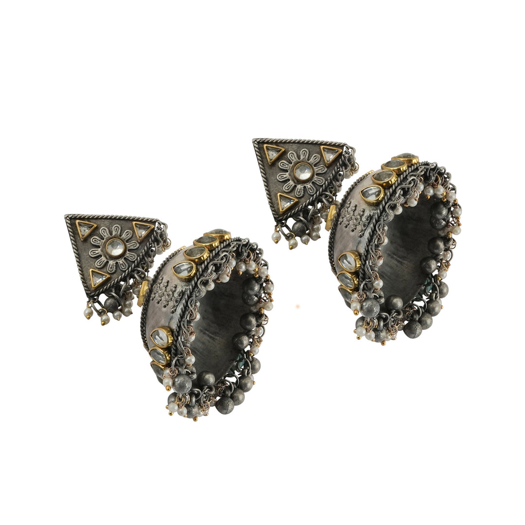 Teejh Edhitha Silver Oxidised Earring