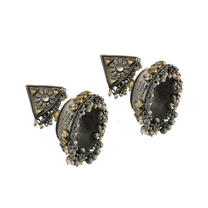 Teejh Edhitha Silver Oxidised Earring