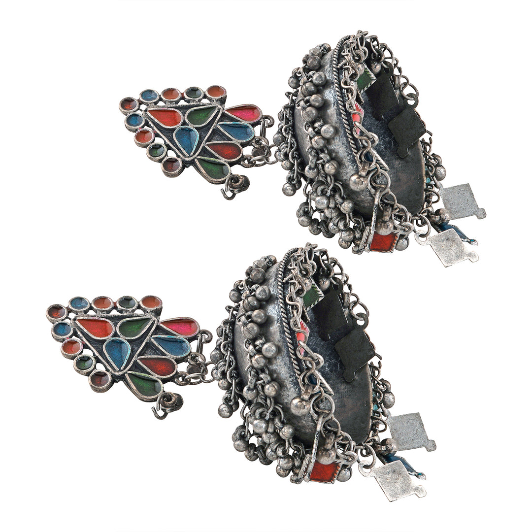 Teejh Iryaa  Silver Oxidised Earring