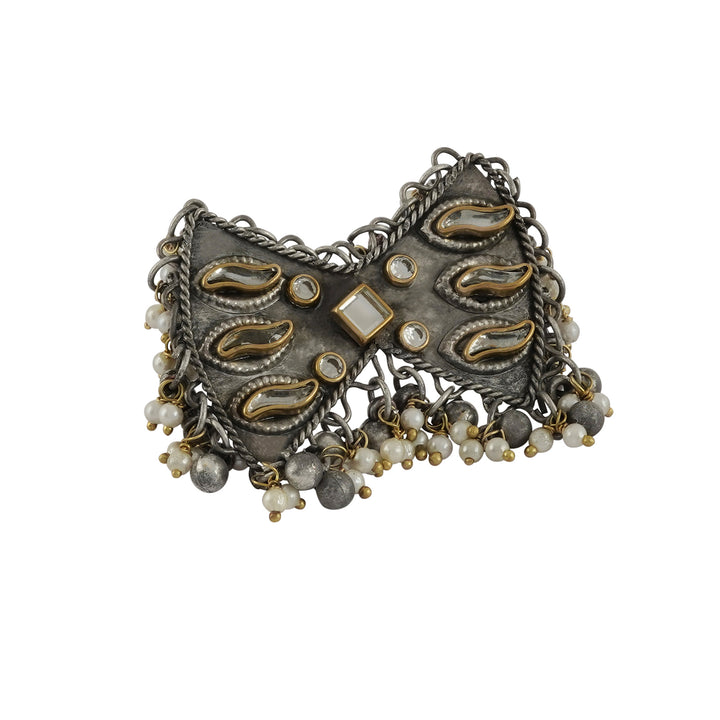 Teejh Lopa Silver Oxi isdised Ring