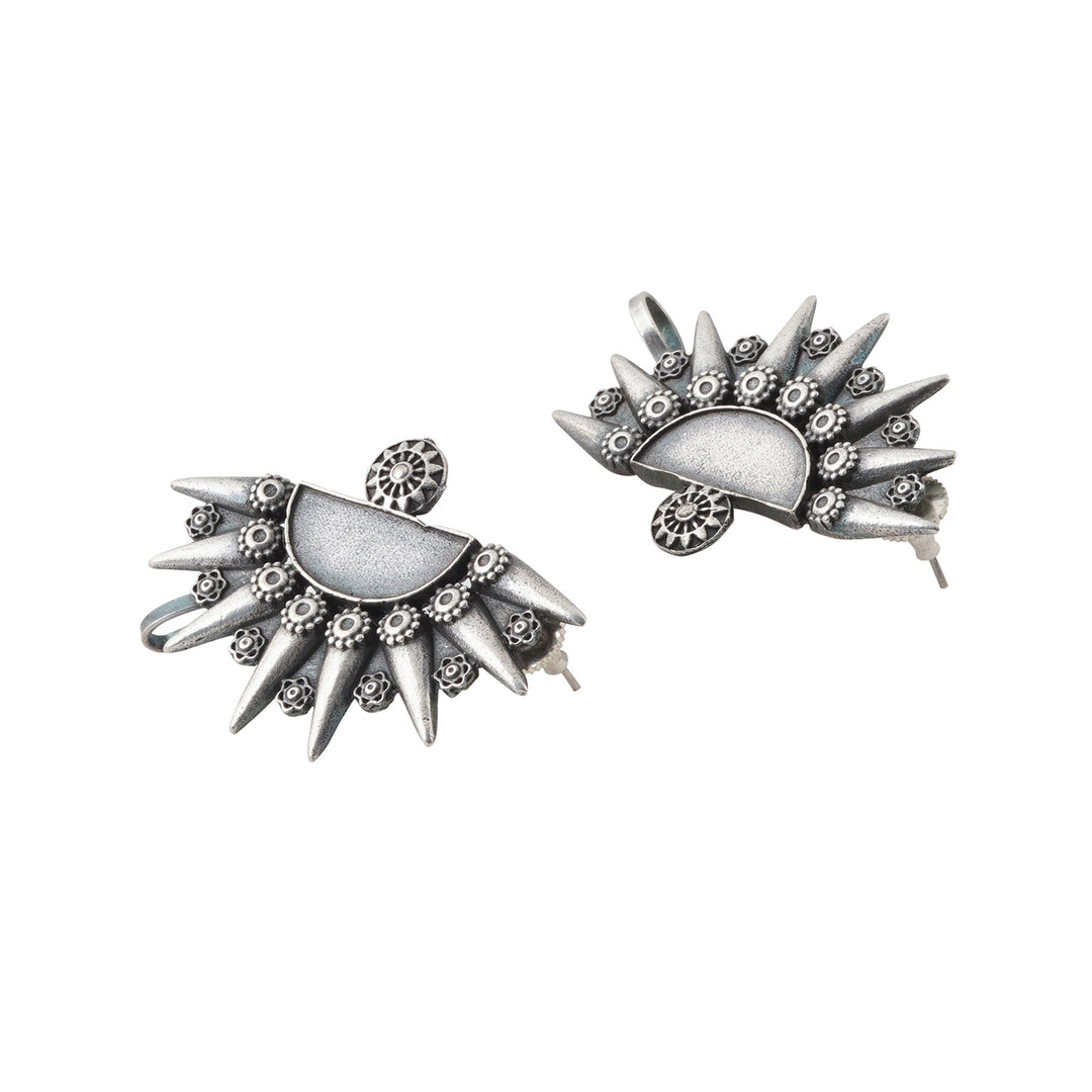 Teejh Aanika Silver Oxidised Earcuff