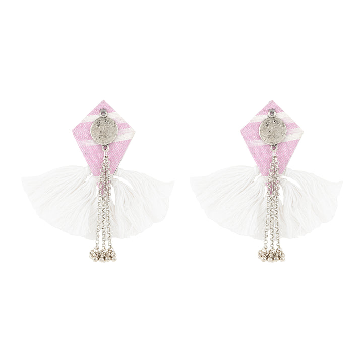 Teejh Vallari Pink Tassel Earring