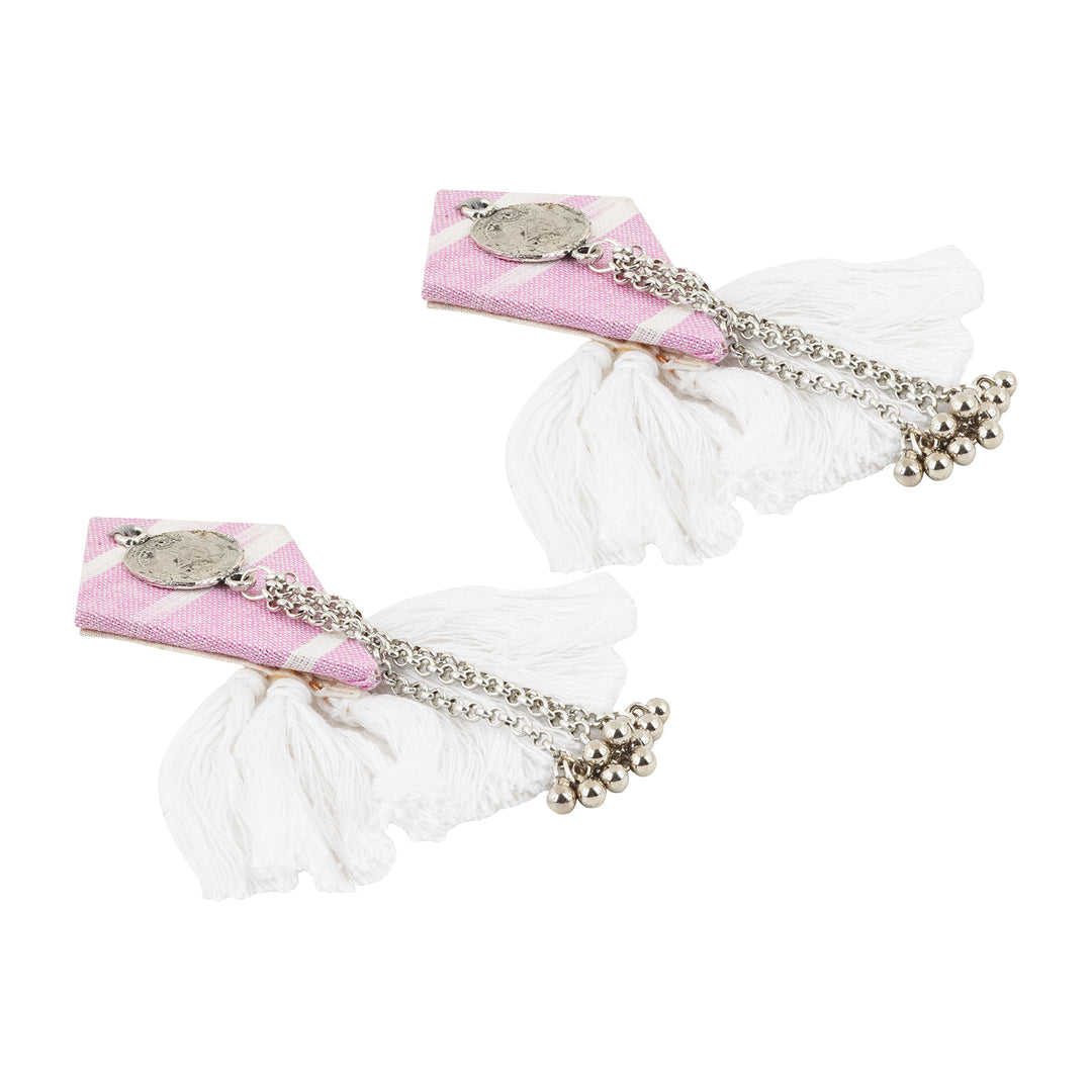 Teejh Vallari Pink Tassel Earring