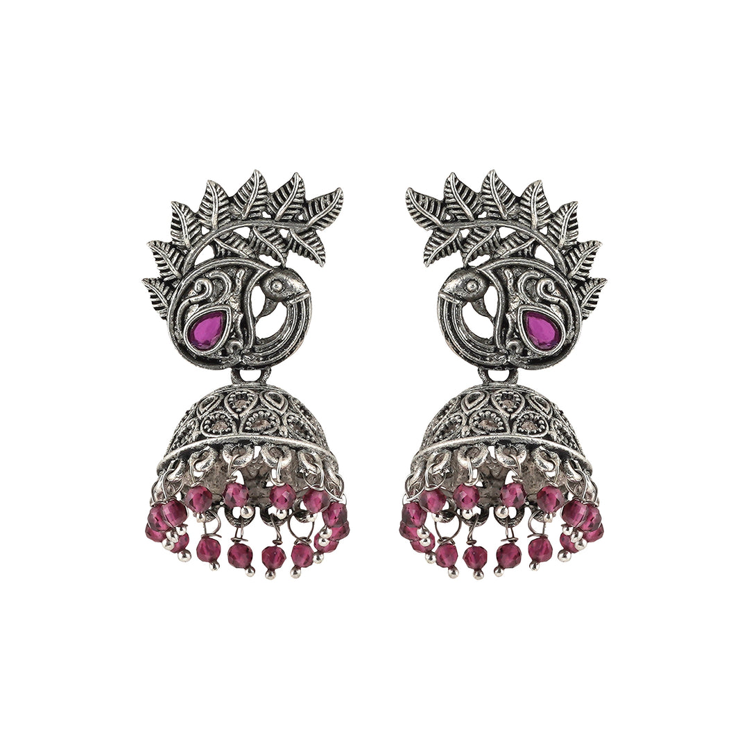 Teejh Rukmani Silver Oxidised Earring