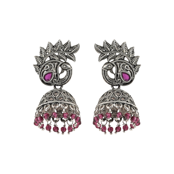 Teejh Rukmani Silver Oxidised Earring