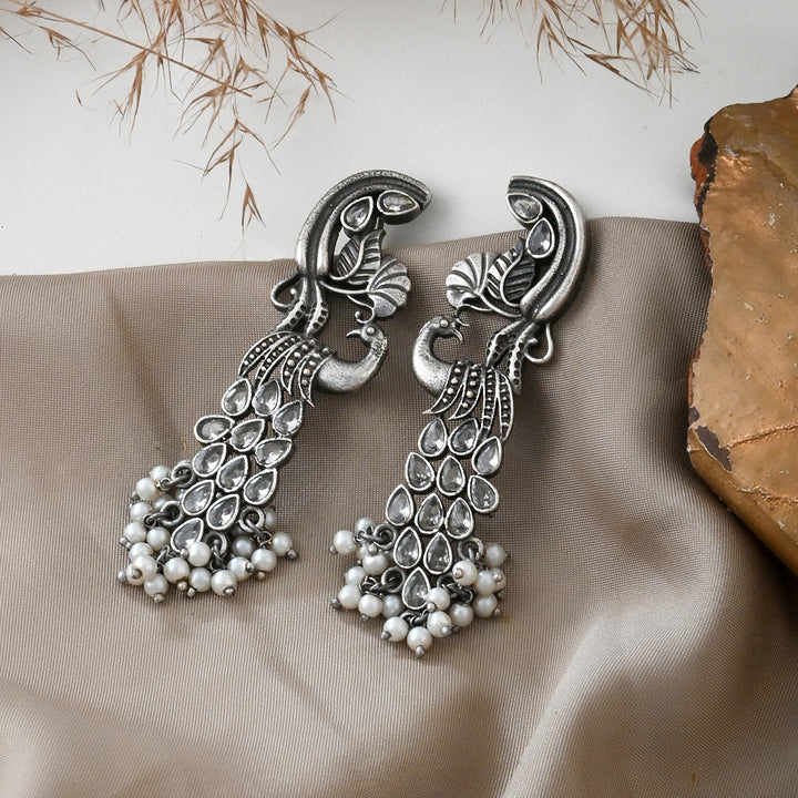 Teejh Daaivi Silver Oxidised Earring