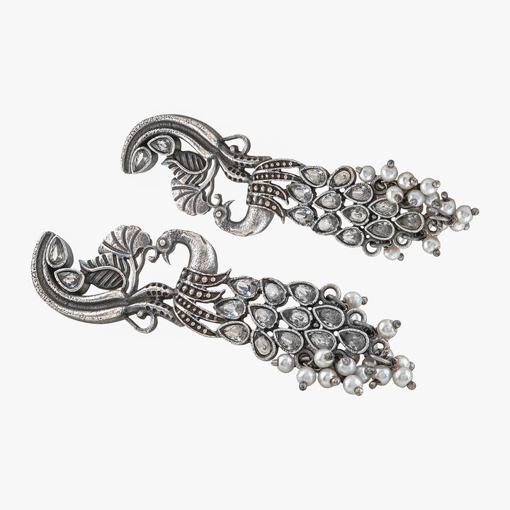 Teejh Daaivi Silver Oxidised Earring