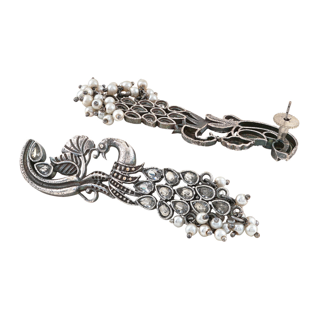 Teejh Daaivi Silver Oxidised Earring