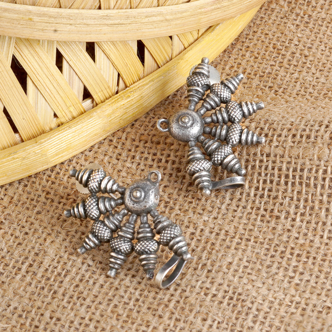 Teejh Aabirani Silver Oxidised Earrings