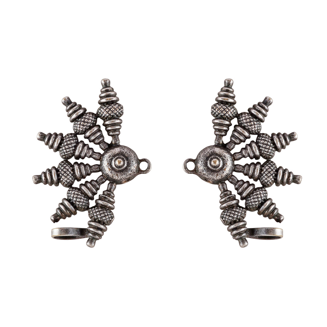 Teejh Aabirani Silver Oxidised Earrings
