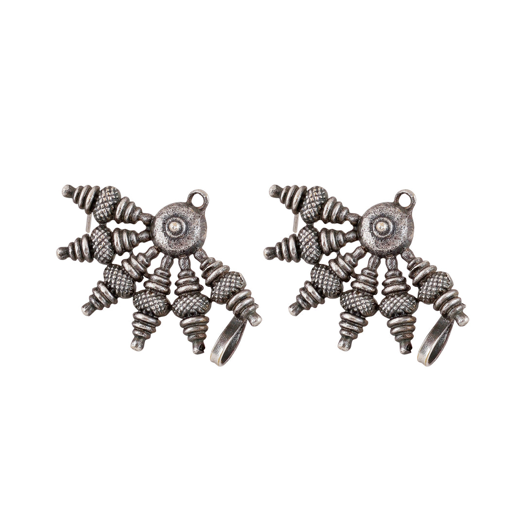 Teejh Aabirani Silver Oxidised Earrings