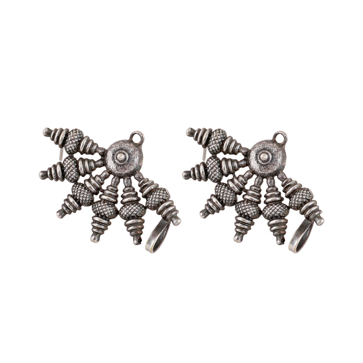 Teejh Aabirani Silver Oxidised Earrings