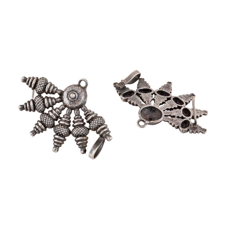 Teejh Aabirani Silver Oxidised Earrings