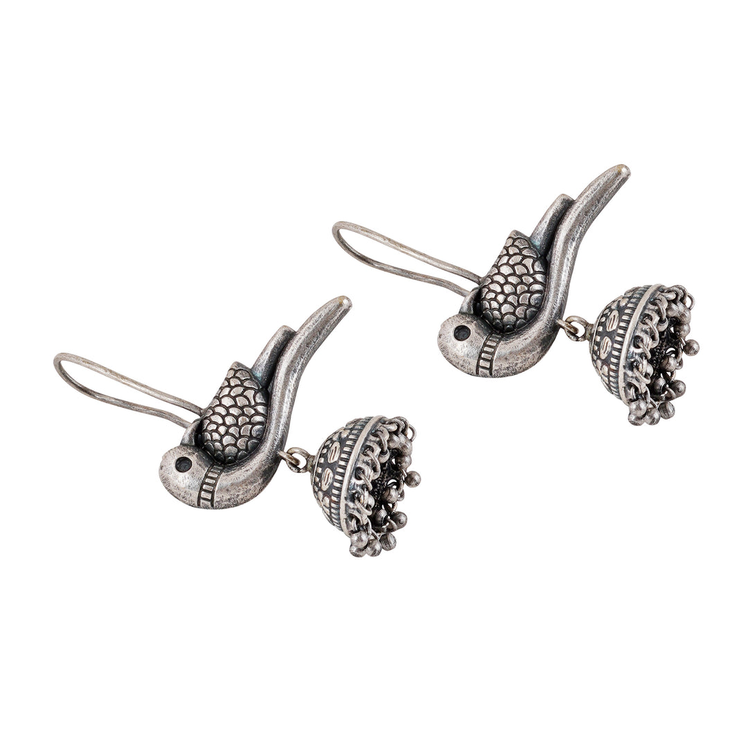 Teejh Gatrikaa Silver Oxidised Earrings
