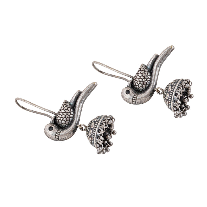 Teejh Gatrikaa Silver Oxidised Earrings