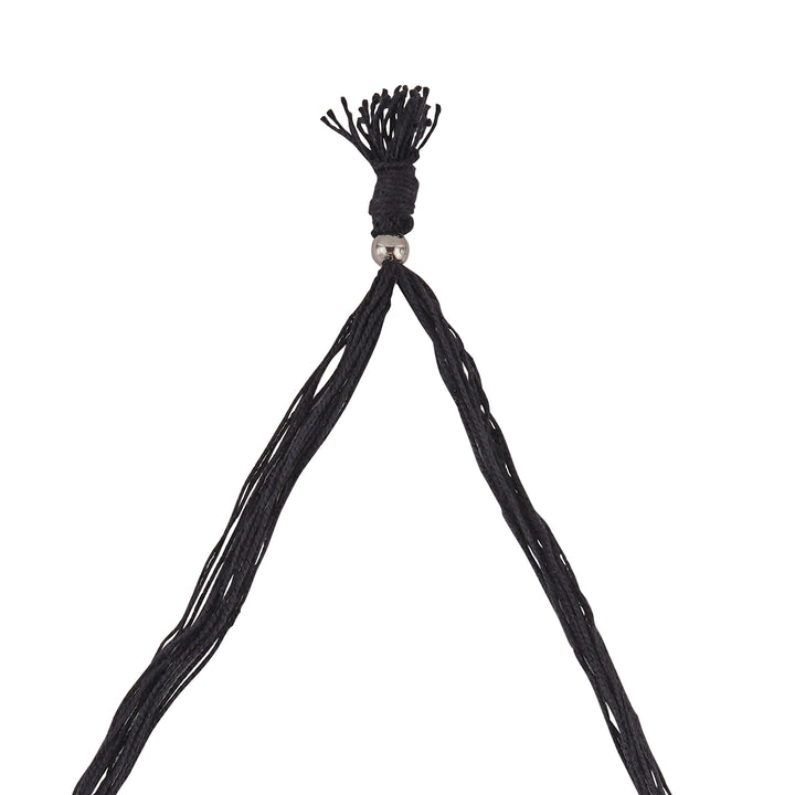 Teejh Gangol Ghungroo Silver Oxidised Necklace Set