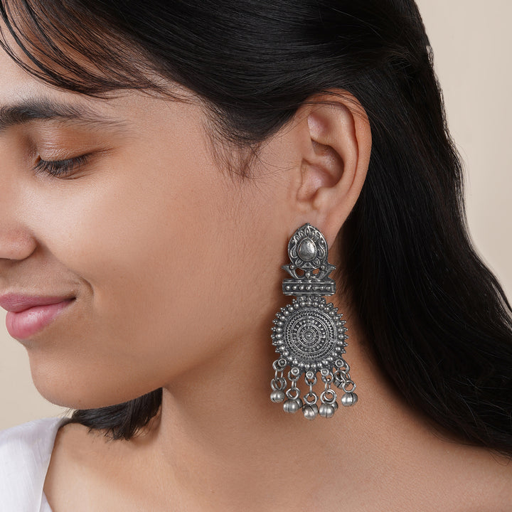 Teejh Yaami Silver Oxidised Earrings