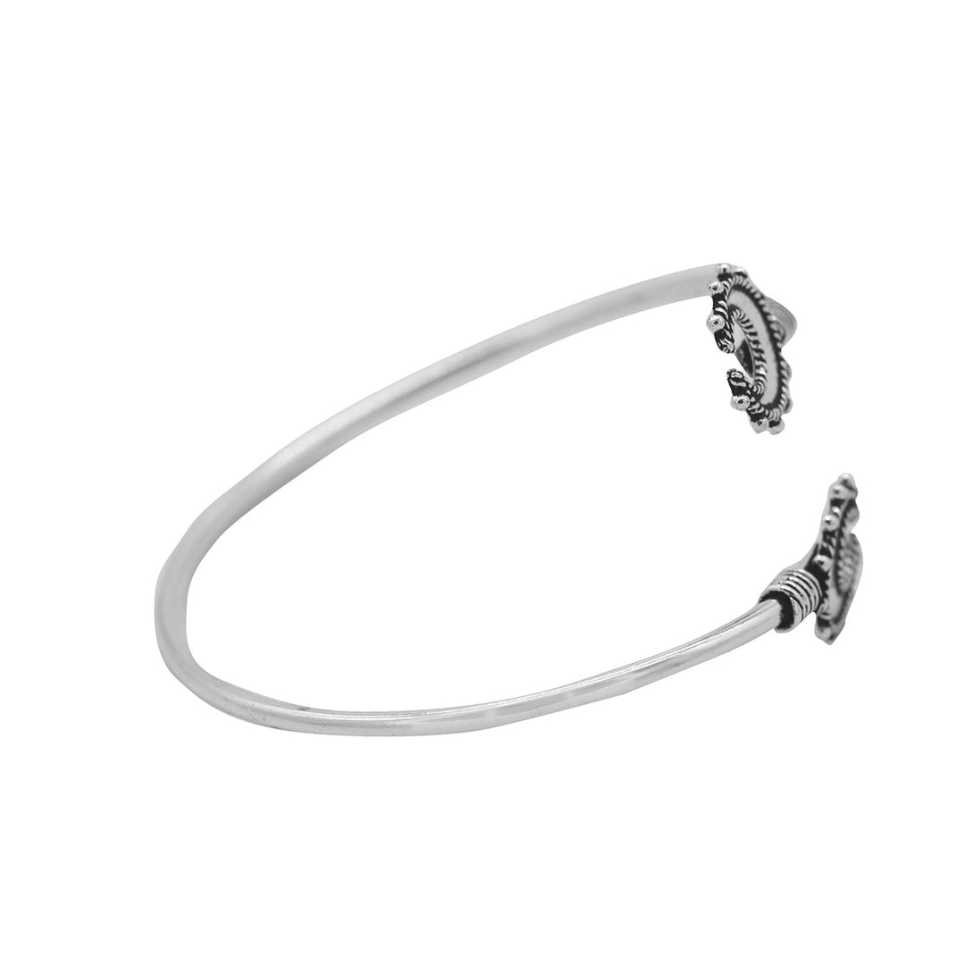 Chandrika Silver Oxidized Bracelet - Teejh