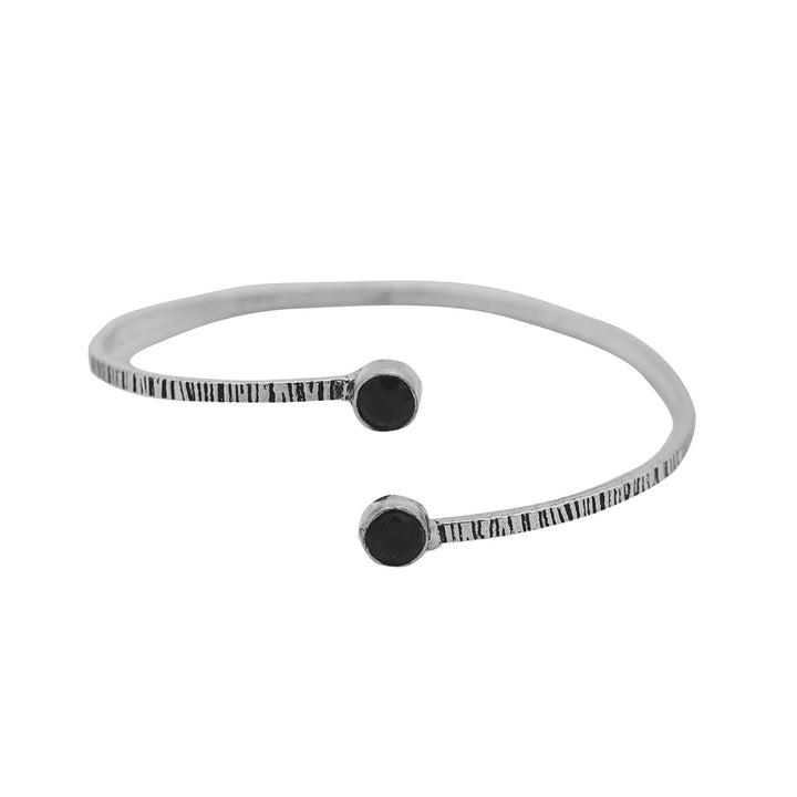 Bhamini Black Silver Oxidized Bracelet - Teejh