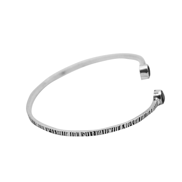 Bhamini Black Silver Oxidized Bracelet - Teejh