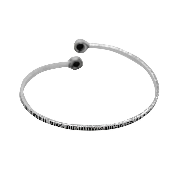 Bhamini Black Silver Oxidized Bracelet - Teejh