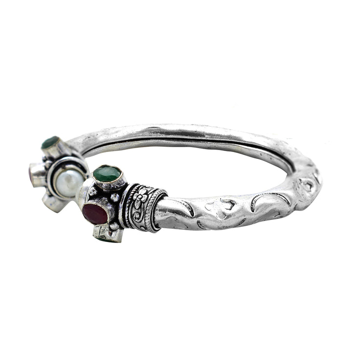 Trisha Multi colored stone Bracelet Cuff - Teejh