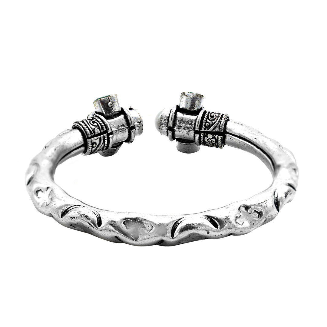 Trisha Multi colored stone Bracelet Cuff - Teejh
