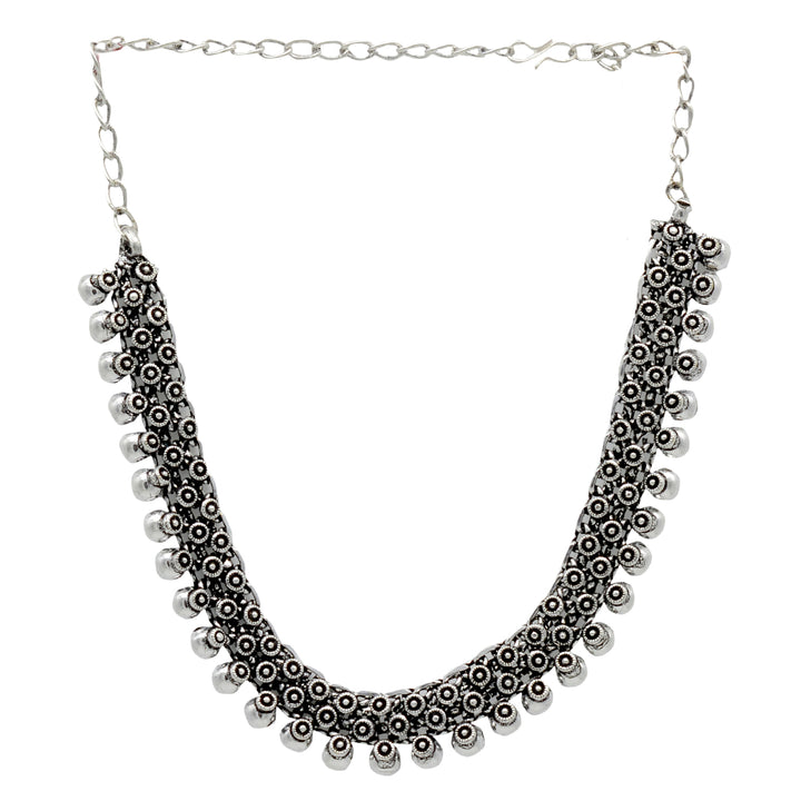 Teejh Madhuri Silver Oxidised Jewelry Gift Set
