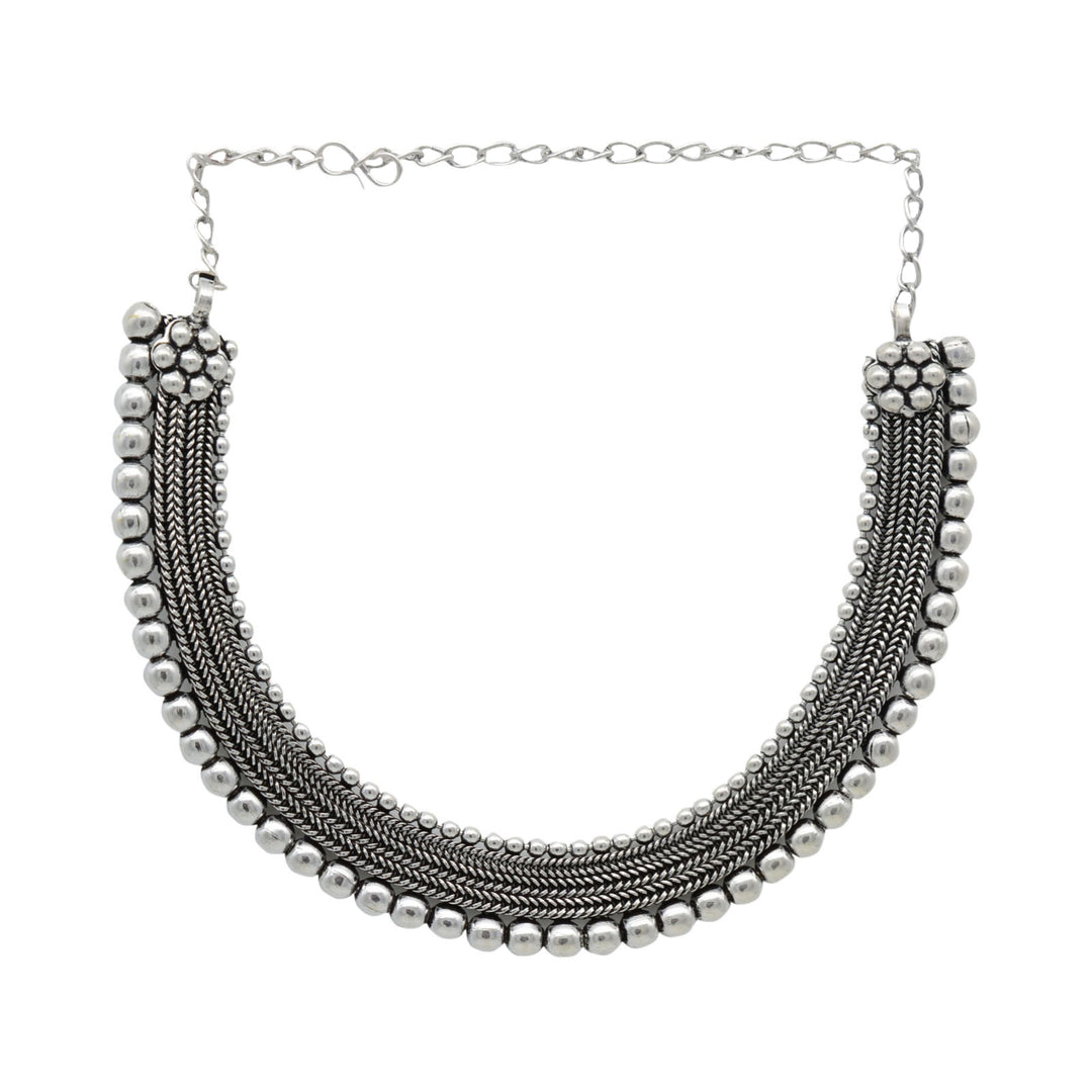Teejh Nazeena Silver Oxidised Jewelry Gift Set