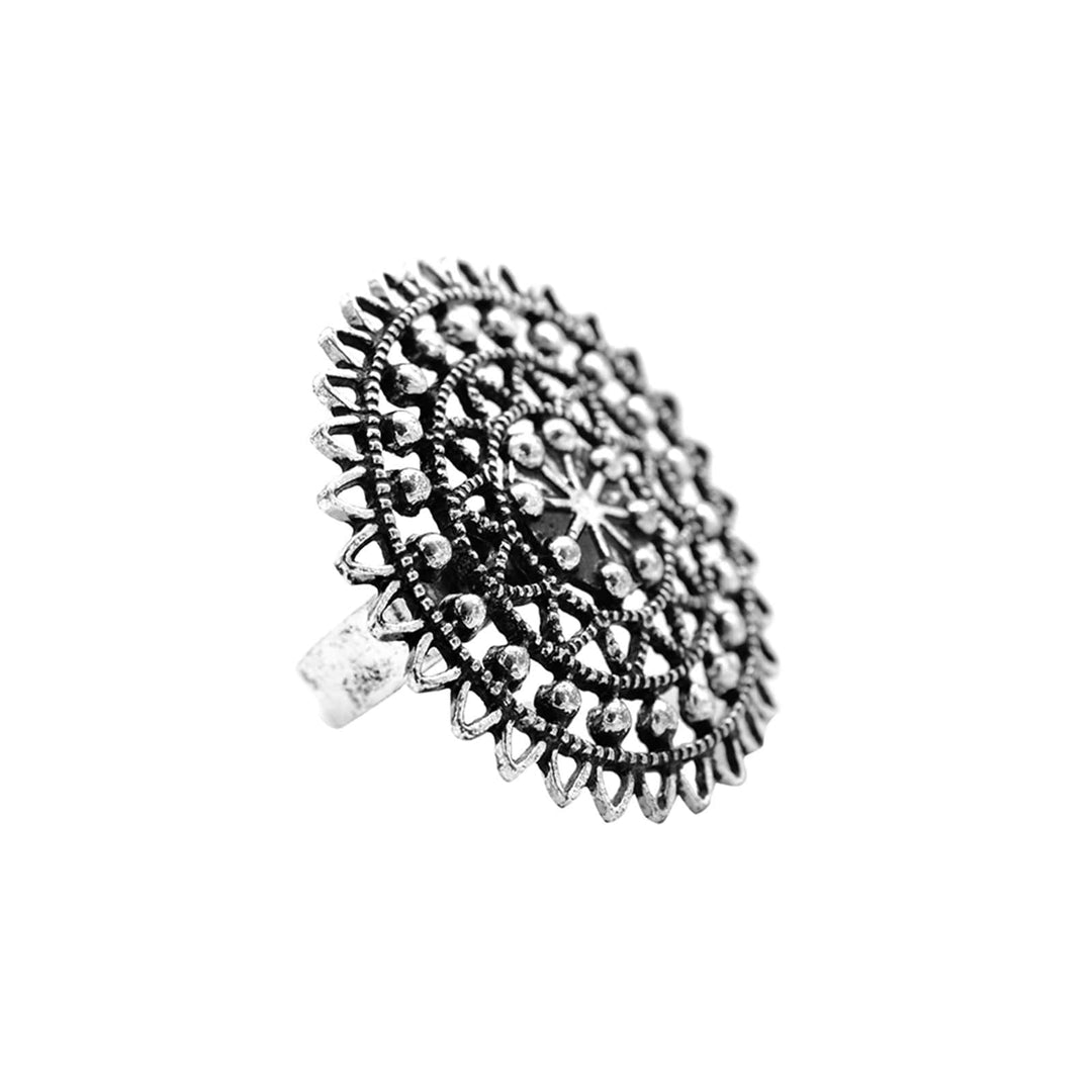 Ava Silver Oxidized Filigree Ring - Teejh