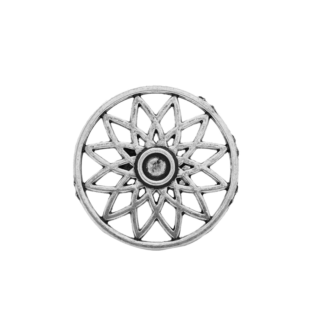 Pallavi Silver Oxidized Filigree Ring - Teejh