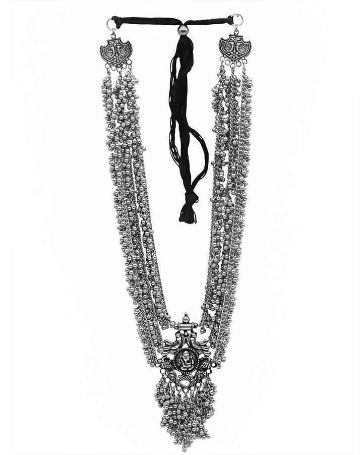 Teejh Parnavi Silver Oxidised Jewelry Gift Set