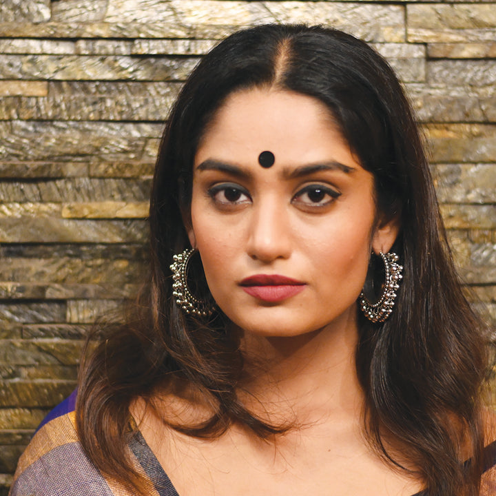 Gungroo Silver Hoops Earrings - Teejh