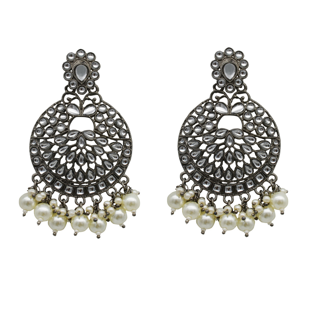 Teejh Prajkata Silver Oxidised Jewelry Gift Set