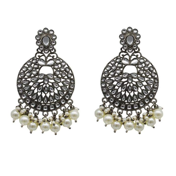 Teejh Prajkata Silver Oxidised Jewelry Gift Set
