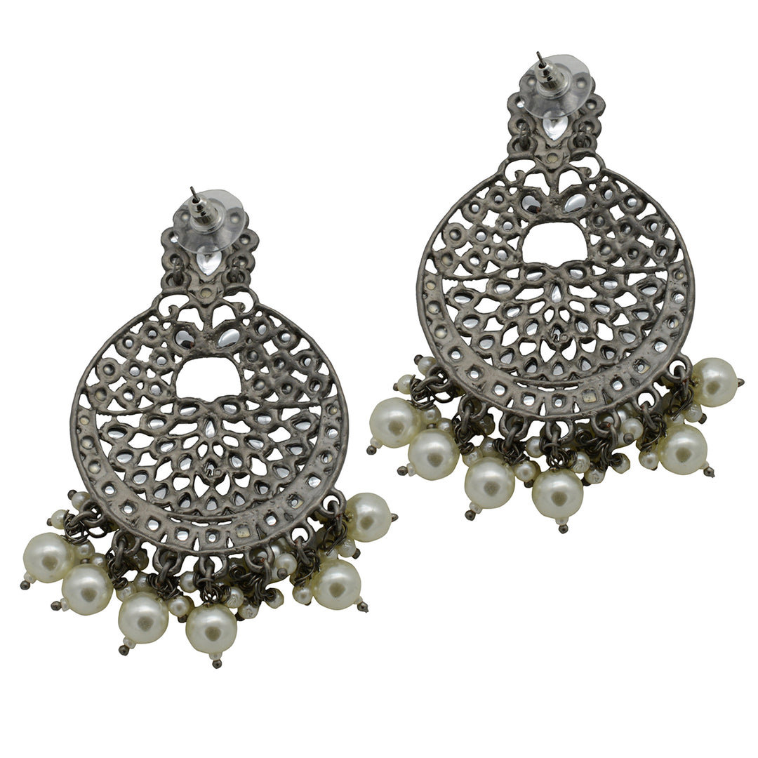 Teejh Prajkata Silver Oxidised Jewelry Gift Set