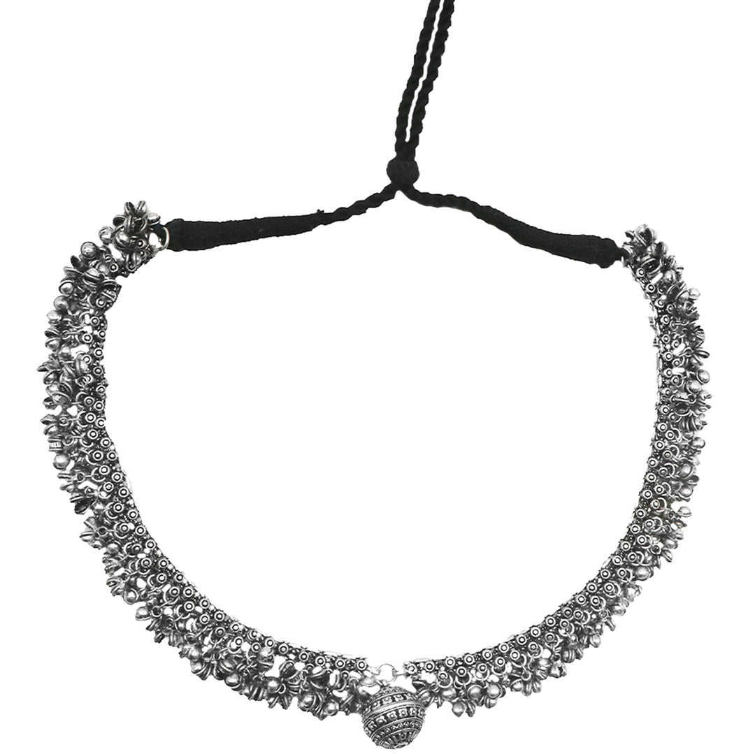 Teejh Reethika Oxidized Ghungroo Long Necklace