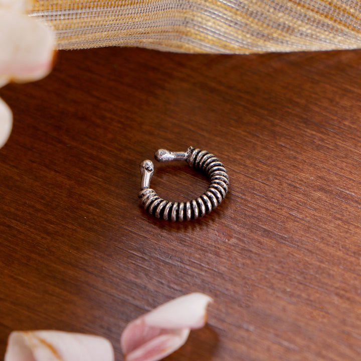 Teejh Mahi Silver Nose pin