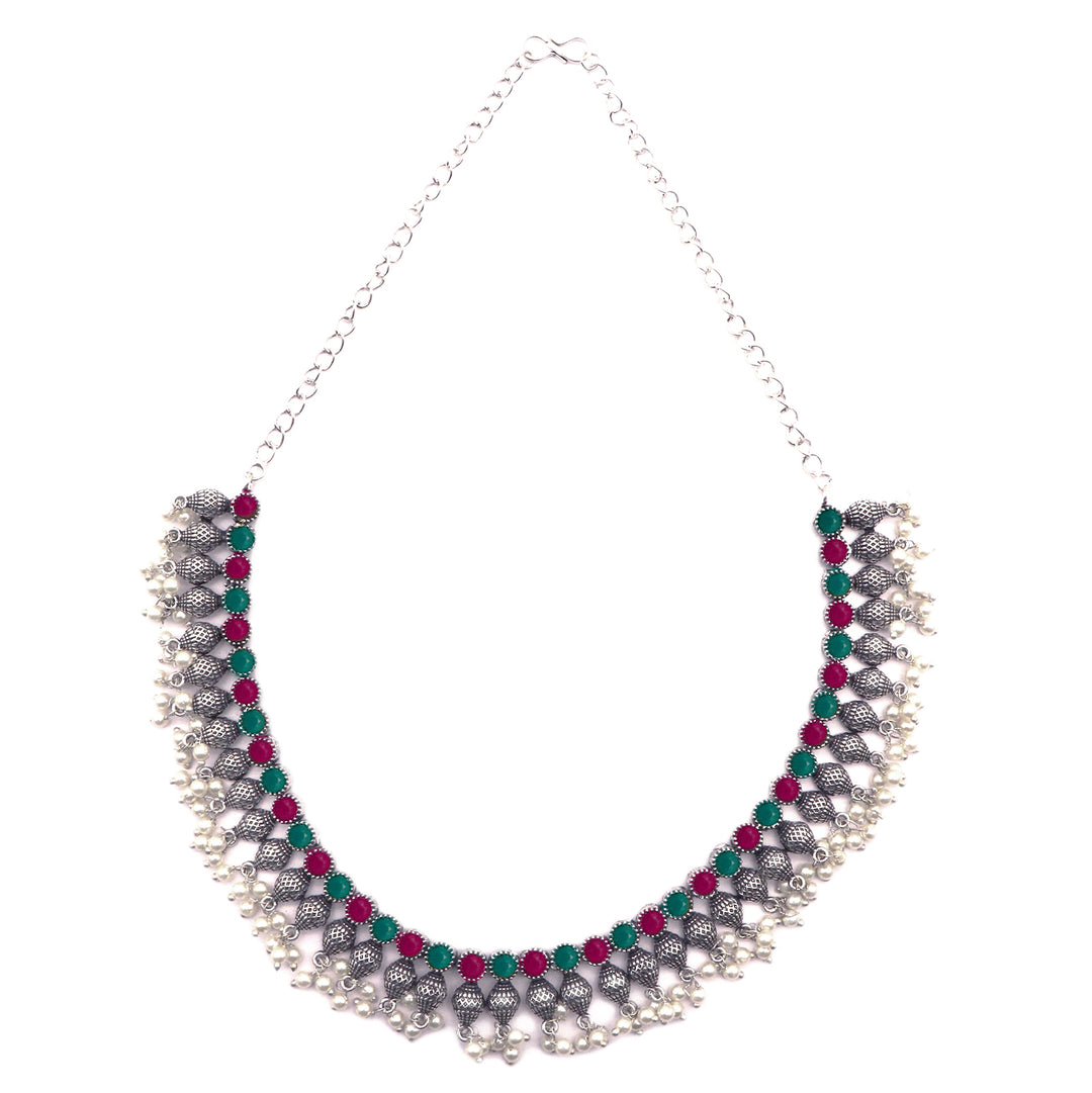 Teejh Oni Multi colored choker Necklace Set