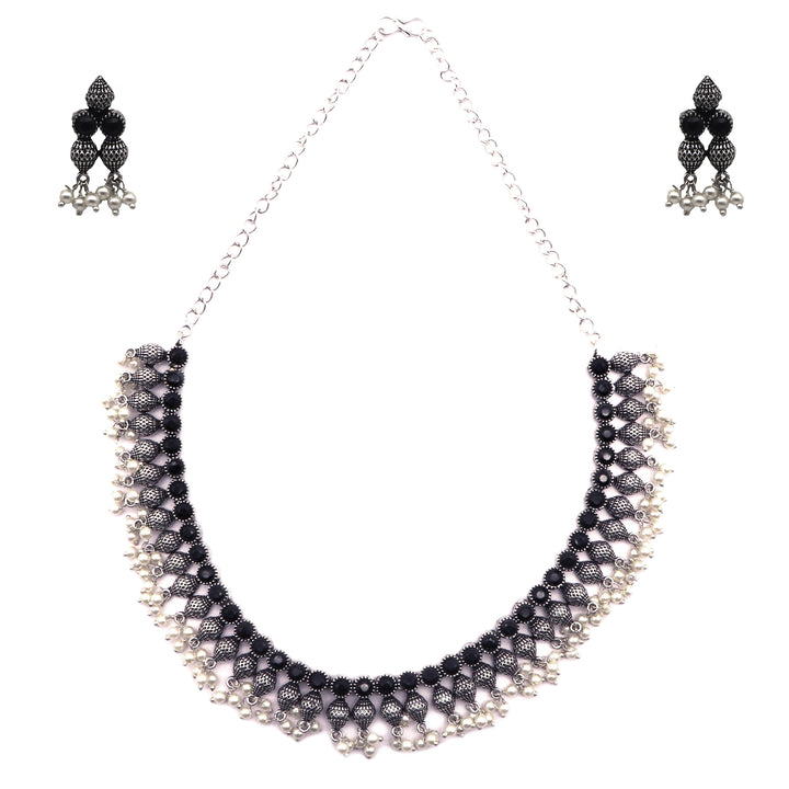 Teejh Preet Silver Oxidised Jewelry Gift Set