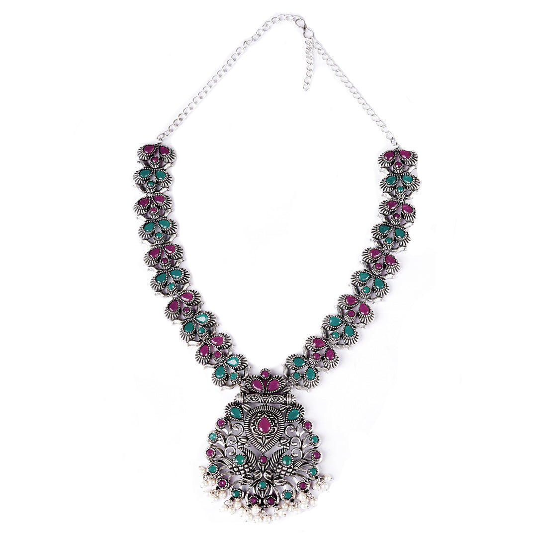 Teejh Nishka Multi Colored Necklace Set